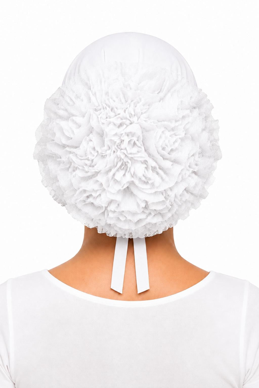 Bequeme Baumwolle-Bonnet mit Spitzen-Detail